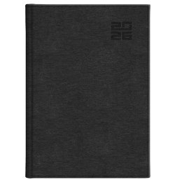 Kalendarz książkowy (terminarz) CZARNY aluminium TYGODNIOWY Z NOTESEM B5 (237 B5TNB)