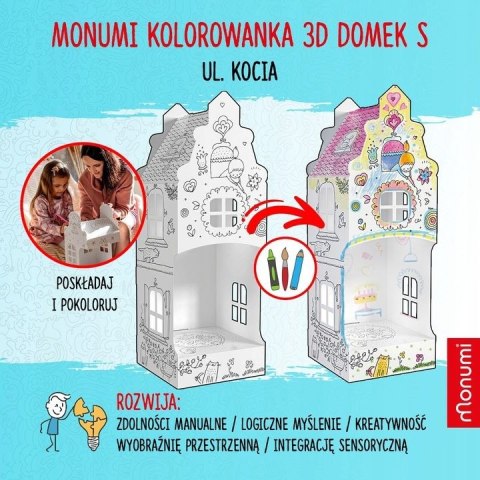 Kolorowanka składana MINI 32 cm, Domek Monumi (0753)