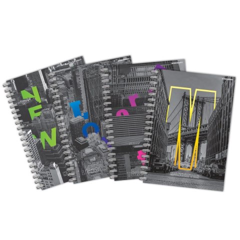 Kołozeszyt (kołonotatnik) City A5 100k. 70g krata TOP-2000 (400169509)