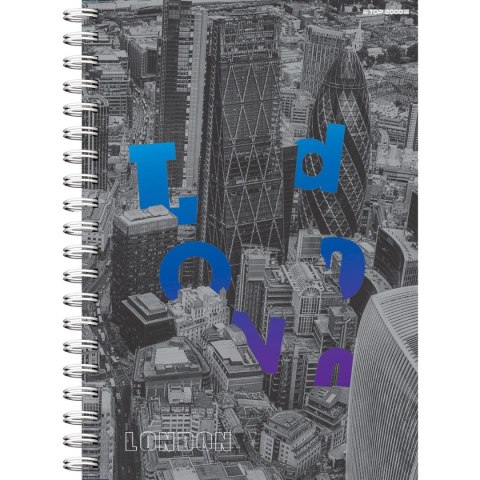 Kołozeszyt (kołonotatnik) City A5 100k. 70g krata TOP-2000 (400169509)