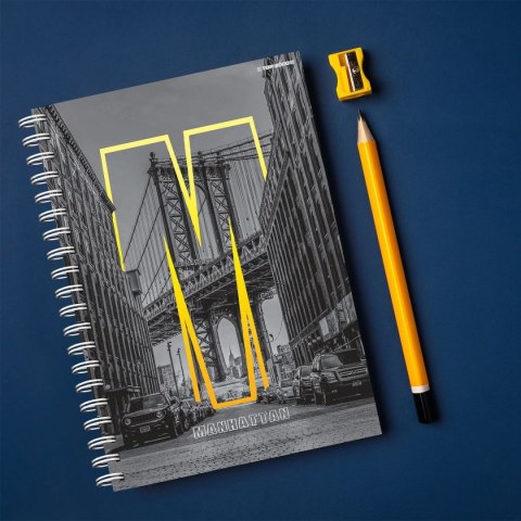 Kołozeszyt (kołonotatnik) City A5 100k. 70g krata TOP-2000 (400169509)