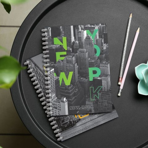 Kołozeszyt (kołonotatnik) City A5 100k. 70g krata TOP-2000 (400169509)