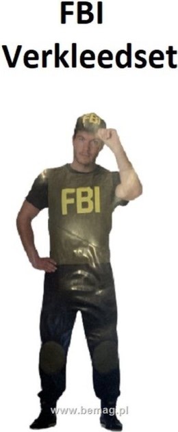 Kostium dla dorosłych, FBI rozmiar M Bemag