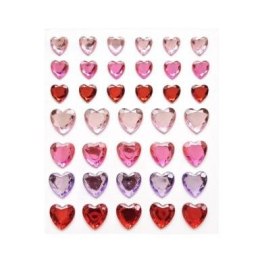Kryształki samoprzylepne serca Argo (251138)