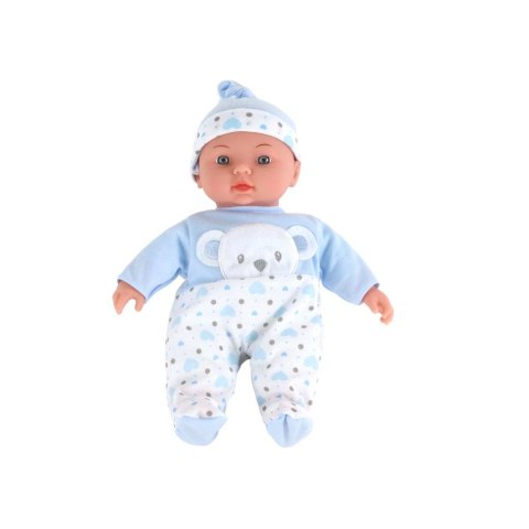 Lalka Bobas Niebieska Piżamka z Misiem Czapeczka Dźwięki [mm:] 300 Lean (17340)