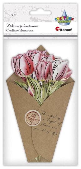 Ozdoba papierowa Craft-Fun Series Flower Letter tulipany Titanum (24XQ0501-11)
