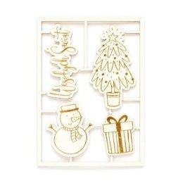 Ozdoba papierowa tekturki dekoracyjne Choinka i Bałwanek Galeria Papieru (253069)