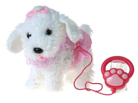 Pluszak interaktywny piesek chodzący, sterowany kablem-smyczą, na baterie Adar (586598)