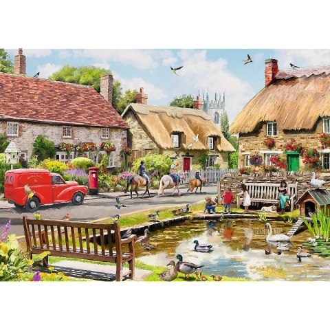 Puzzle Premium Plus Lato w miasteczku 1000 el. Trefl (10808)