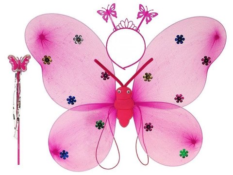 Skrzydełka motylka z różdżką i opaską Adar (626843)