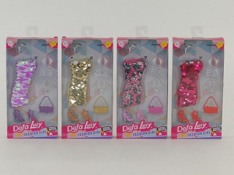 Ubranko sukienka cekin dla laki 29 cm Adar (508132)