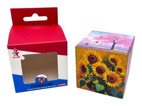 Układanka kostka 3x3 kwiaty Cabo Toys (K1133K)