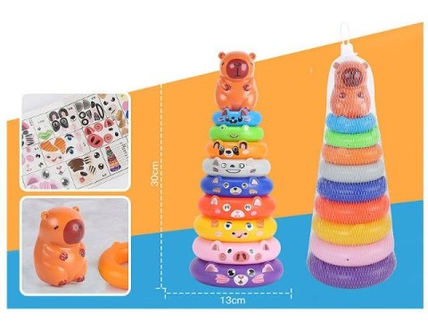 Układanka piramidka Kapibara Bigtoys (BKLO3477)