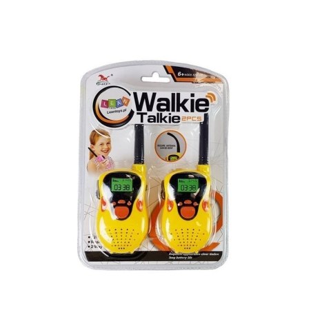Walkie-talkie krótkofalówki 100m żółte Lean (7605)