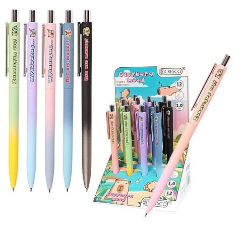 Długopis CAPYBARA MOOD wkład niebieski 1,0mm Cresco (750087)