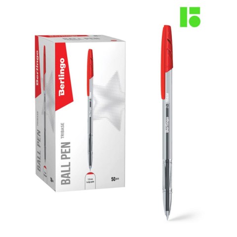 Długopis Tribase wkład czerwony Berlingo (265889)