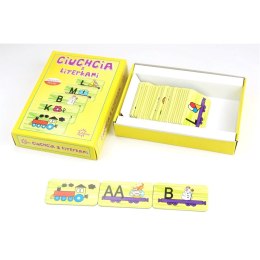 Gra edukacyjna Ciuchcia z literkami CIUCHCIA Z LITERKAMI Abino