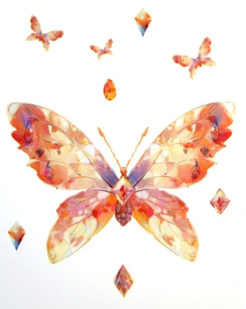 Naklejka (nalepka) Craft-Fun Series Motyle foliowe Titanum (25MD007)