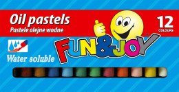 Pastele olejne rozpuszczalne w wodzie 12 kol. Fun&Joy (FJ-POW12)