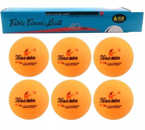 Piłka do tenisa stołowego pomarańczowa 6szt. Dromader (130-01324)