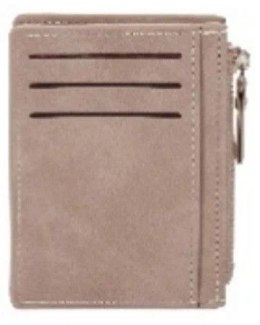 Portfel na karty szary Antra