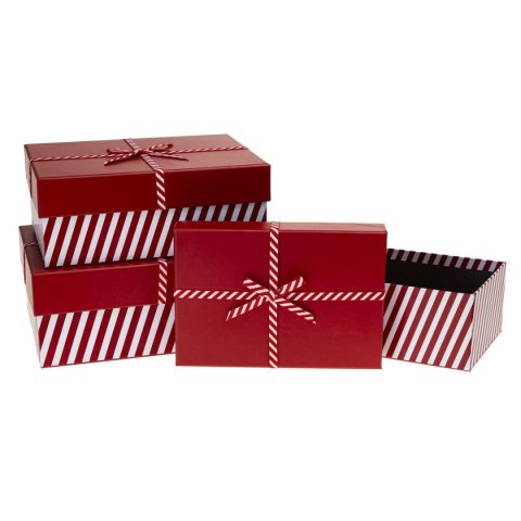 Pudełko na prezent Rozette (PUG-24234-PR RED set 3 pc)