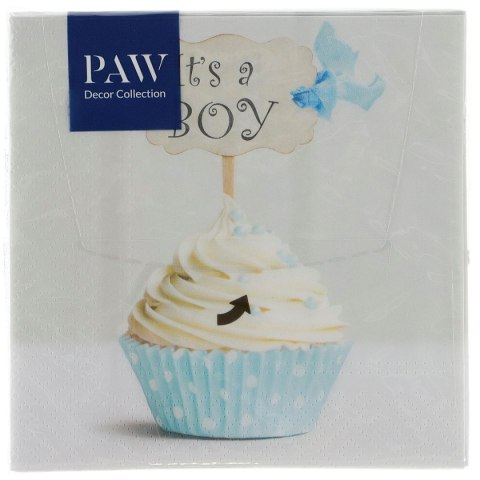 Serwetki Lunch Blue cupcake mix bibuła [mm:] 330x330 Paw (SDL150800)