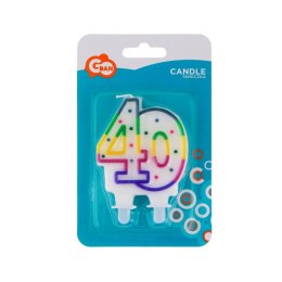 Świeczka urodzinowa KROPECZKI URODZINOWE Godan (PF-SCK40)