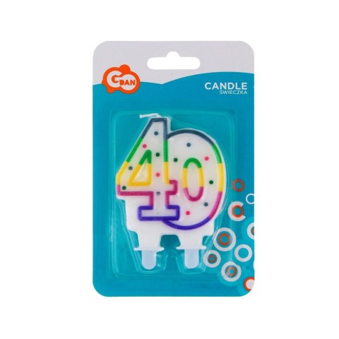 Świeczka urodzinowa KROPECZKI URODZINOWE Godan (PF-SCK40)