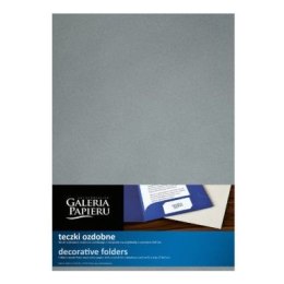 Teczka ofertowa ozdobna iceland kremowy A4 kolor: srebrny Galeria Papieru (220605)
