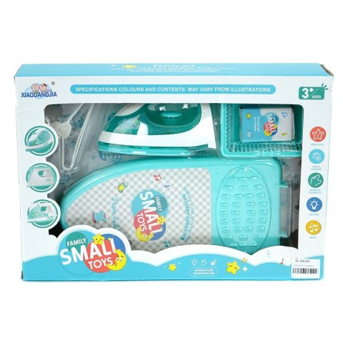 Żelazko zabawkowe na baterie, światło i dźwięk Adar (522312)