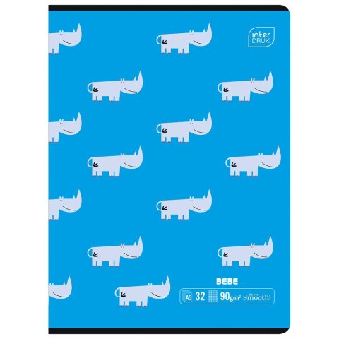 Zeszyt BEBE KIDS A5 32k. 90g krata Interdruk
