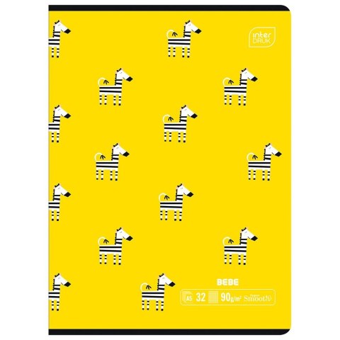Zeszyt BEBE KIDS A5 32k. 90g krata Interdruk
