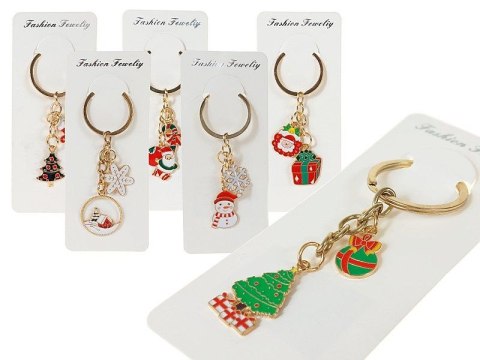 Brelok metalowy, świąteczny, mix wzorów Adar (627536)