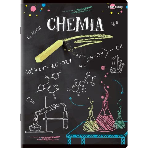 Brulion tematyczny chemia A5 80k. 70g krata Top 2000 (400132314)