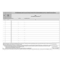 Druk offsetowy Ewidencja nabytych i wydanych naczyń jednorazowego użytku z tworzyw sztucznych A5 16k. Michalczyk i Prokop (S-210