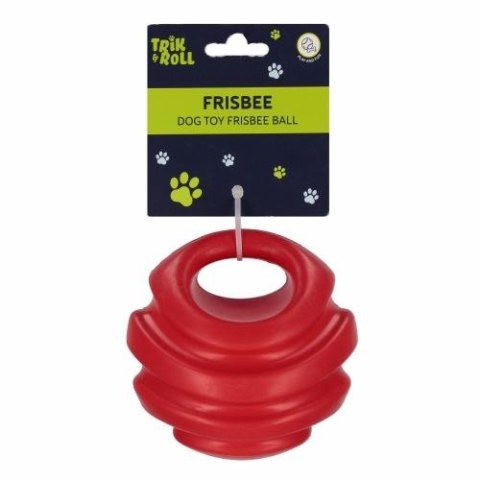 Gadżet Zabawka dla psa Frisbee 12cm piłka czerwona Trik Roll (560866)
