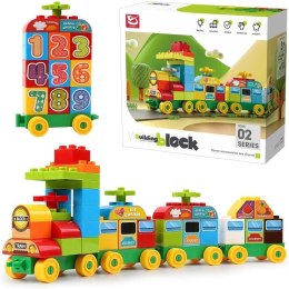 Klocki plastikowe pociąg 68el Trifox (A-2404)