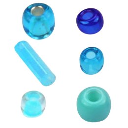 Koraliki kreatywne Craft-Fun Series tonacja niebieska Titanum (25BR016)