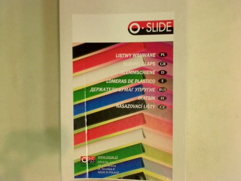 Listwy wsuwane o.slide czerwony 15mm Opus