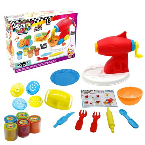 Masa plastyczna dla dzieci MASZYNKA DO MAKARONU mix Dumel (ST42969)