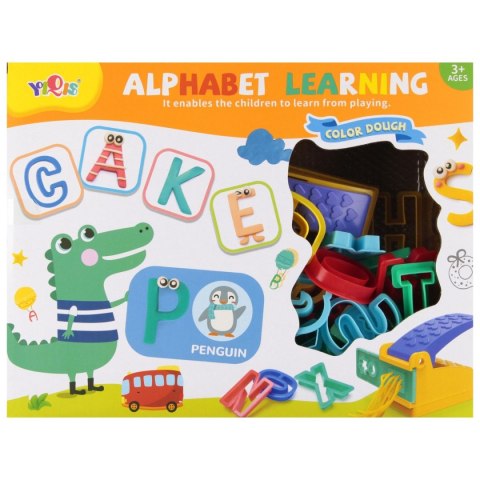 Masa plastyczna dla dzieci literki mix Mega Creative (570733)