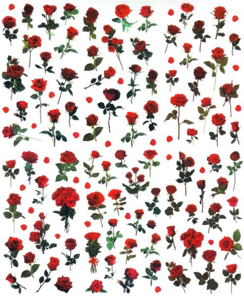 Naklejka (nalepka) Craft-Fun Series Róże foliowe Titanum (25MD002)