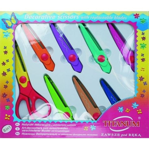 Nożyczki dekoracyjne 16,5cm Titanum (SA15-8E)
