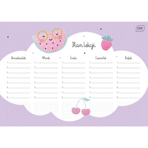 Plan lekcji Glitter Interdruk (PLANA4GLI)