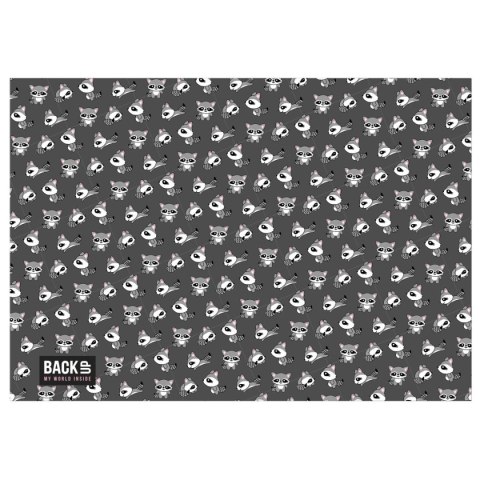 Podkład na biurko BACKUP 3 szary tektura pokryta folią [mm:] 340x500 Derform (POB3A26)