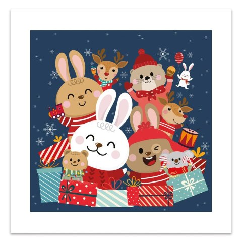 Puzzle Boże Narodzenie w ramce Interdruk (Happy Friends)