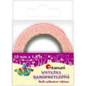 Wstążka Craft-Fun Series koronka bawełniana samoprzylepna 15x1,8 [mm x m] różowa jasna Titanum (D12-3)