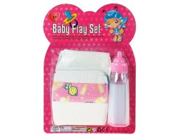 Zestaw akcesoriów dla lalek butelka i pielucha Adar (624153)