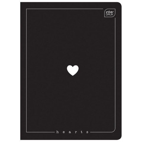 Zeszyt UV HEARTS A5 60# A5 60k. 70g krata Interdruk (5902277326775)